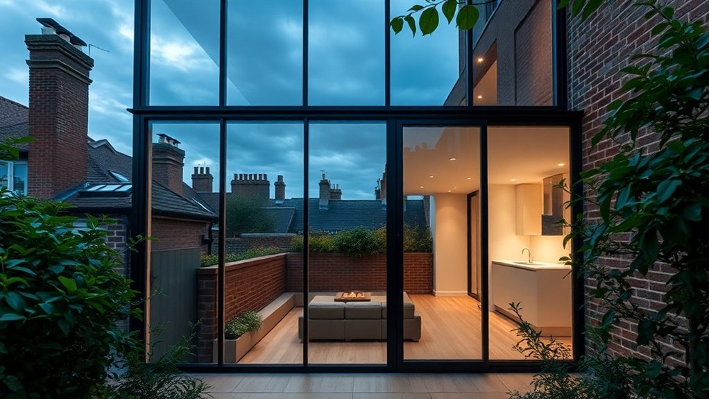 Glass Extension Walls Newbury